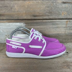 Nike Post Harbor Purple Canvas Boat Shoes